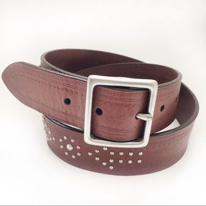 Lauren Ralph Lauren Genuine leather studded belt